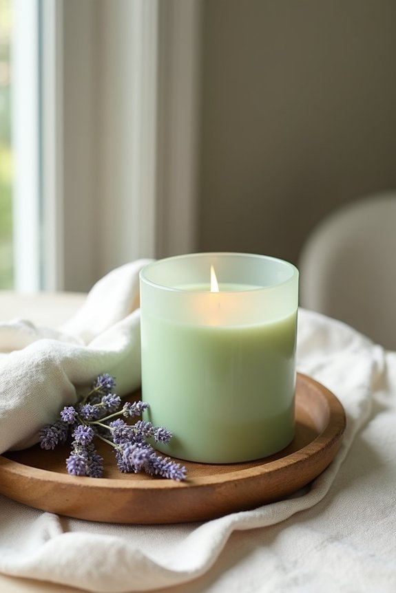 cozy personalized candle favors