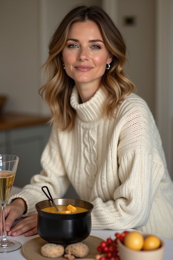 cozy sweaters for fondue