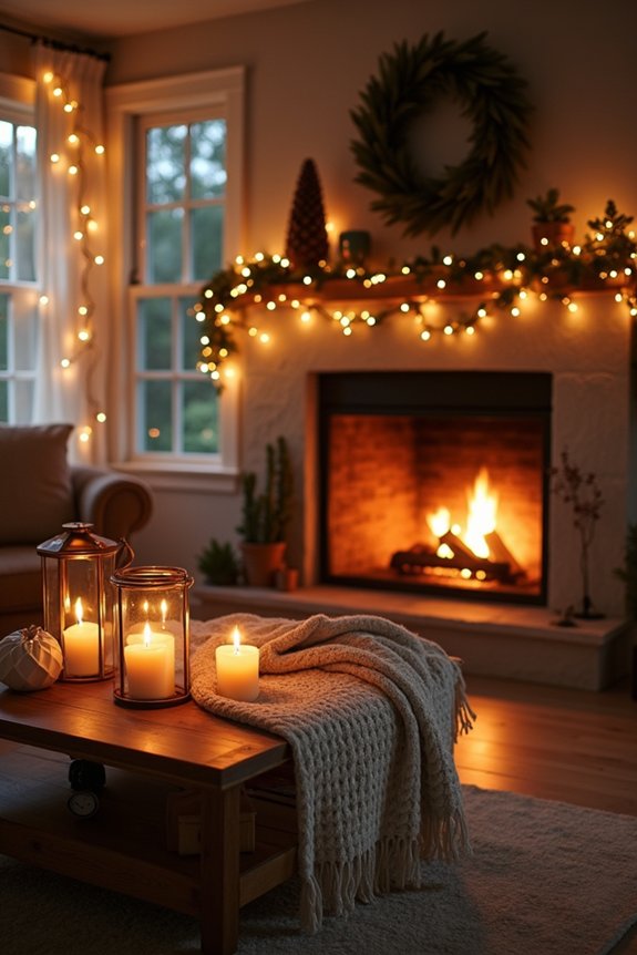 cozy warm christmas lighting