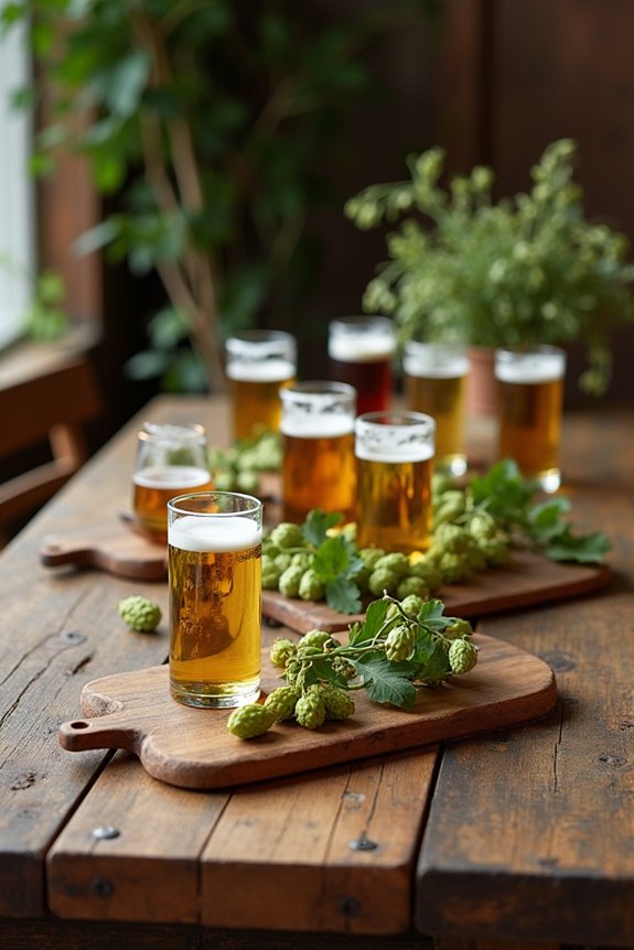 creative beer tasting decor