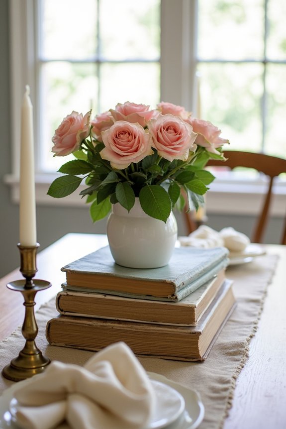 creative book club centerpieces