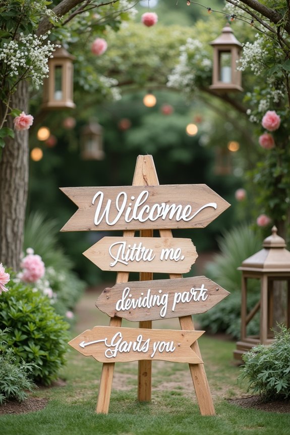 creative personalized garden signage