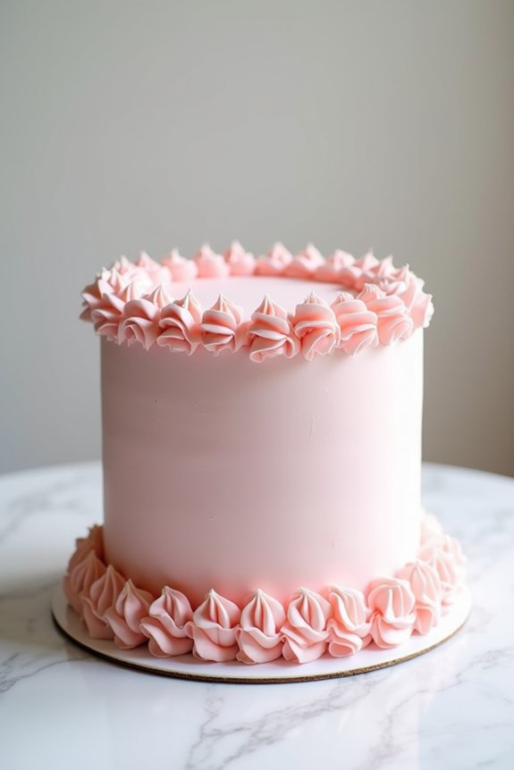 creative pink buttercream cakes