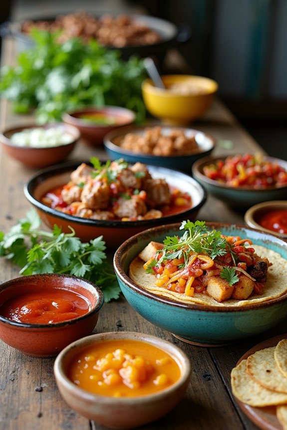 creative taco bar experience
