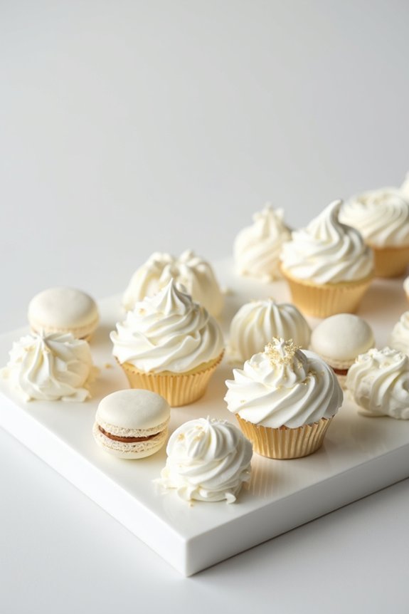creative white themed foods