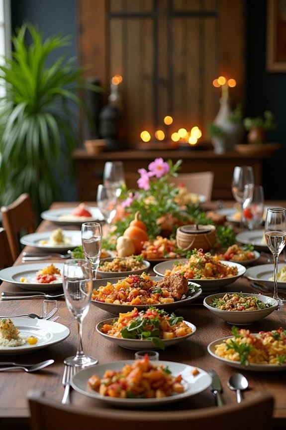 culinary diversity through potluck