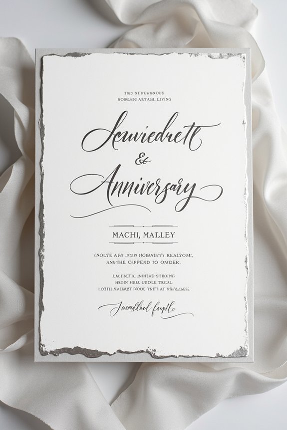 custom calligraphy invitation elegance