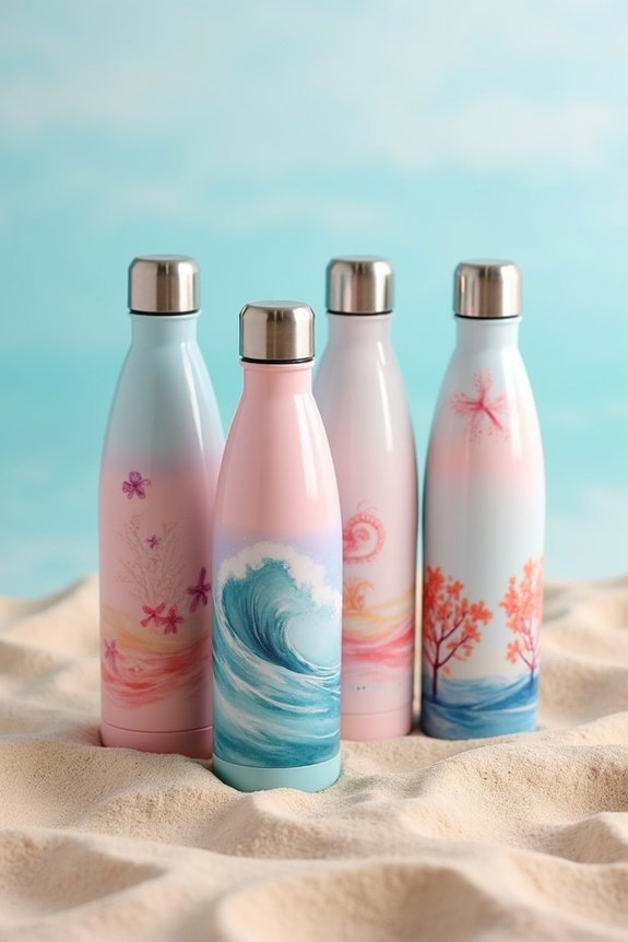 cute beachy reusable bottles