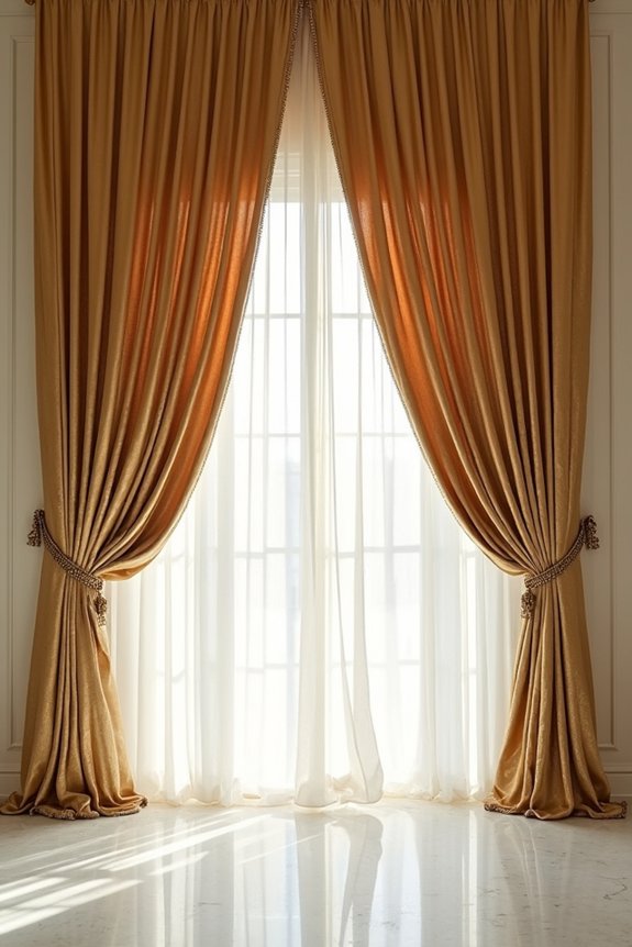 dazzling gold sequin curtains