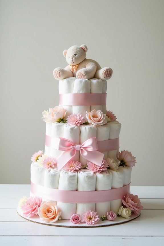 diaper cake budget decorations