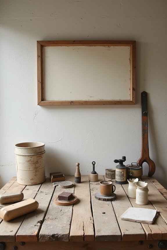 distressed wooden sign creation