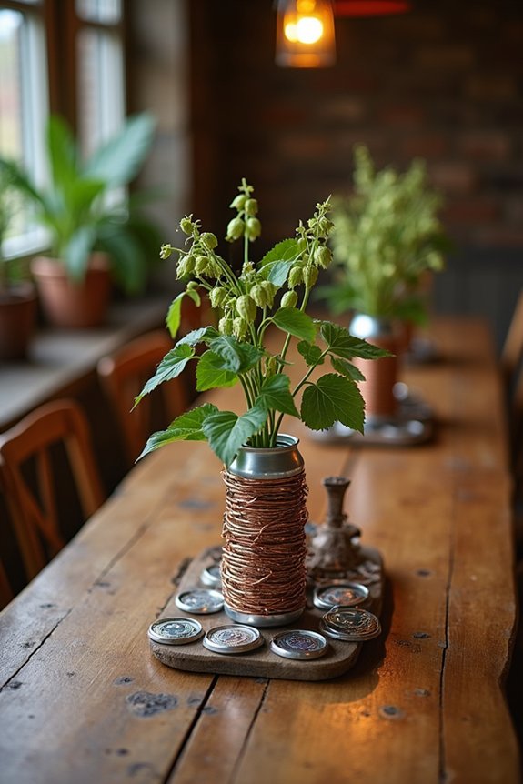diy beer can centerpieces