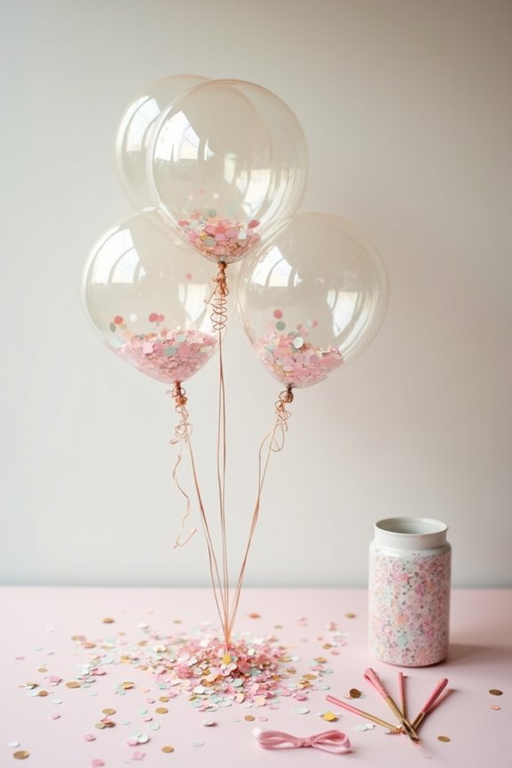 diy colorful confetti balloons