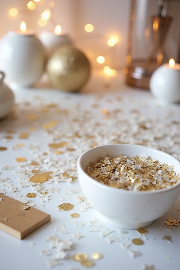 diy confetti popping station