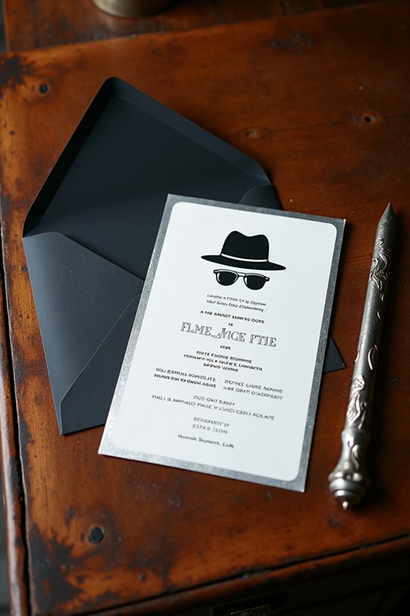 diy james bond invitations
