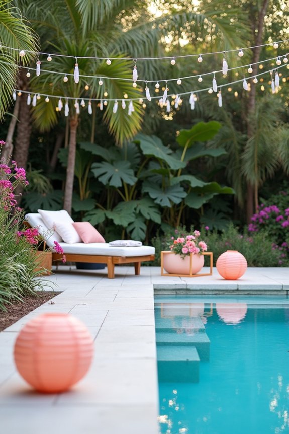 diy pool party decorations