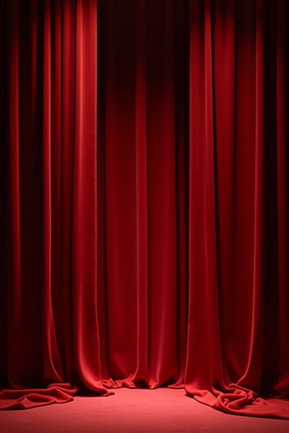 dramatic elegant red backdrops