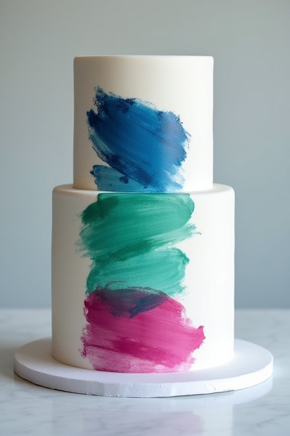 dynamic edible brushstroke artistry