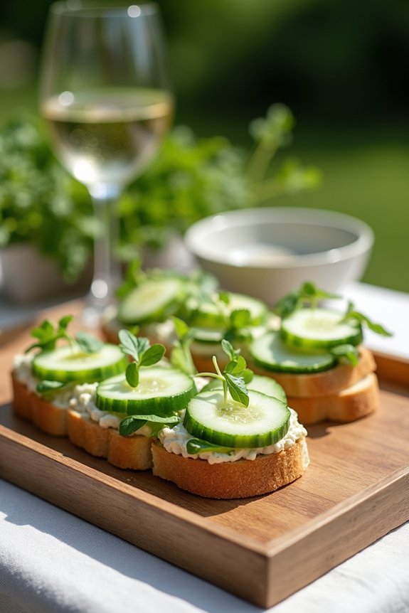 easy charming finger sandwiches