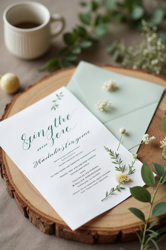 eco friendly celebration invitations