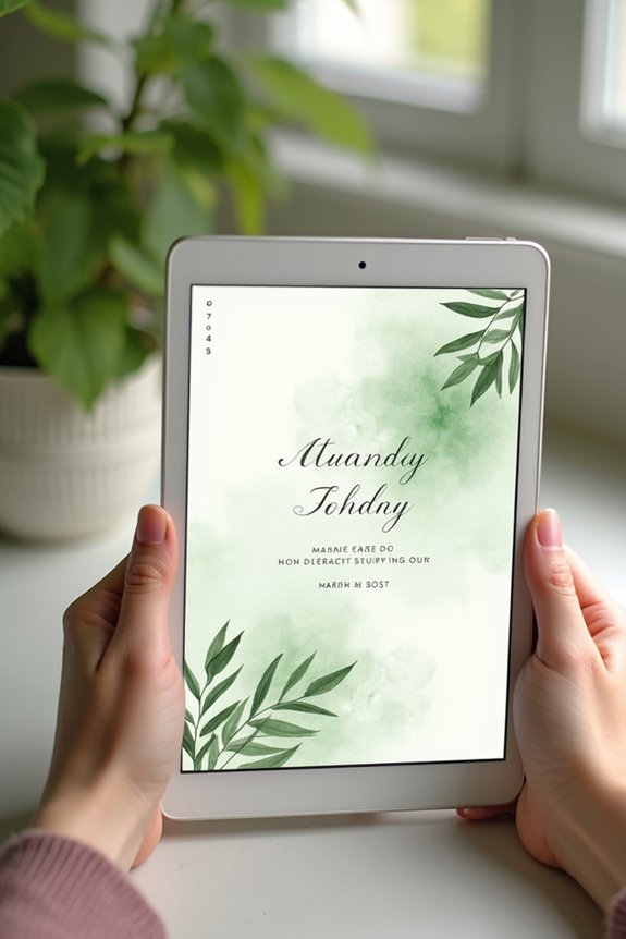 eco friendly digital invitations