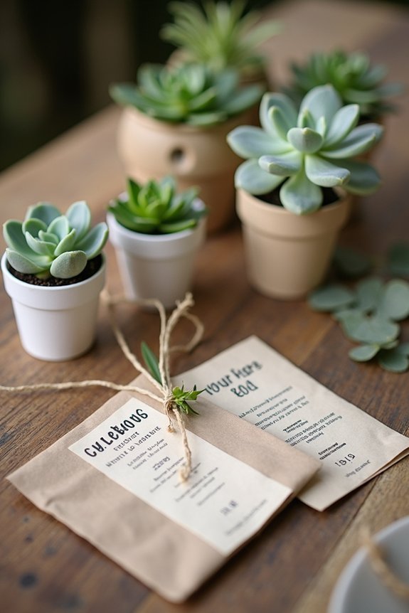 eco friendly party favor ideas