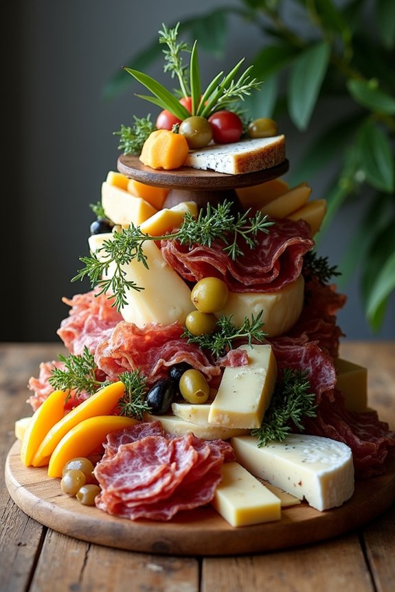 edible centerpiece snack display