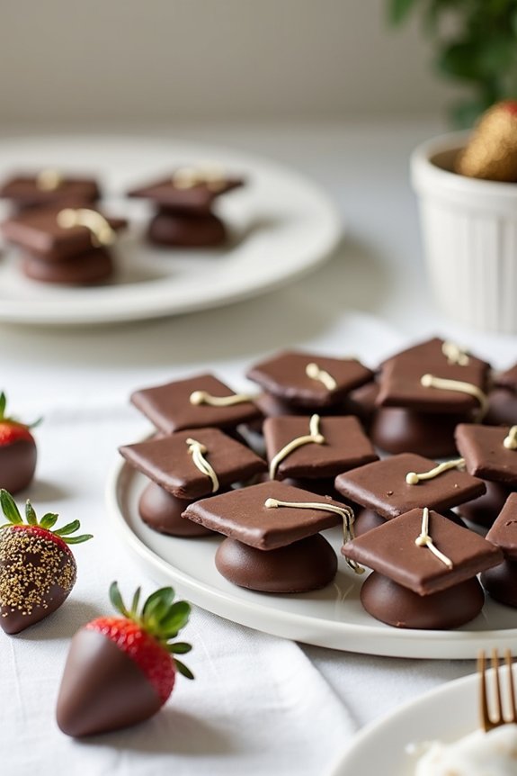 edible graduation party centerpieces