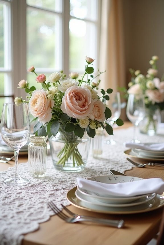 elegant and inviting table settings