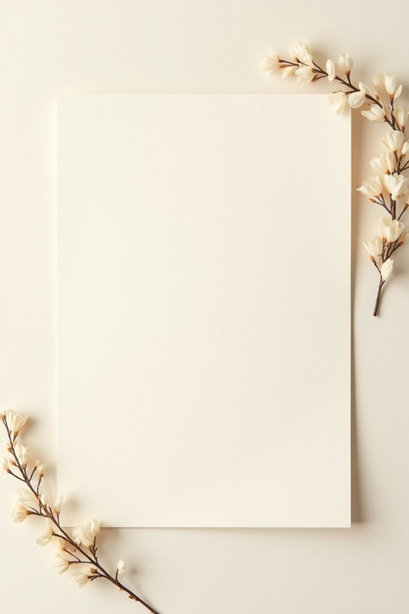 elegant clean girl invitations