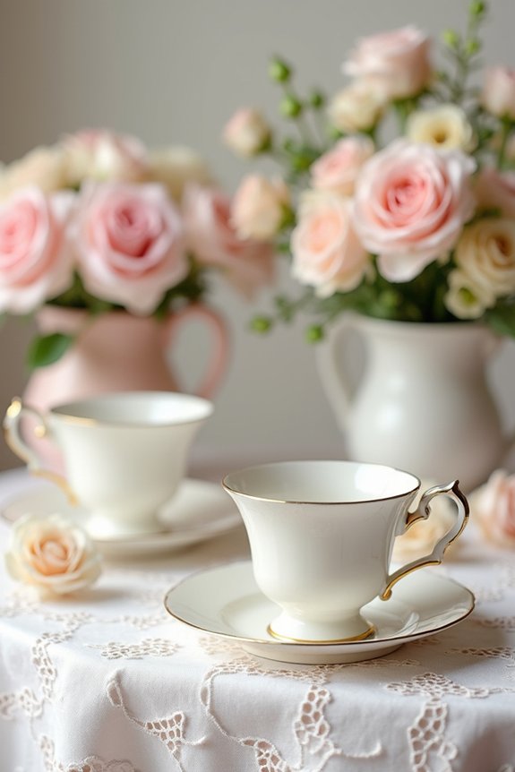 elegant diy tea backdrop