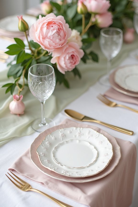 elegant floral arrangements enhance atmosphere