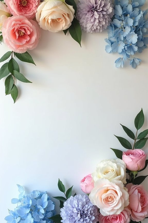 elegant floral backdrop creation