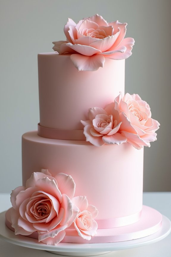 elegant floral centerpiece cakes