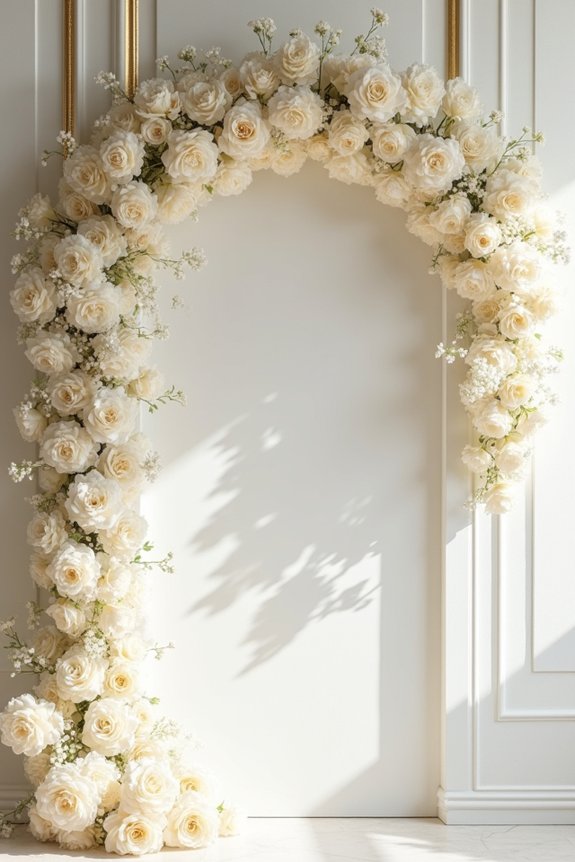 elegant floral gold accents