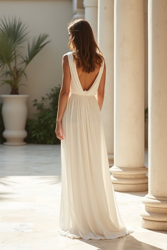 elegant flowing goddess gowns