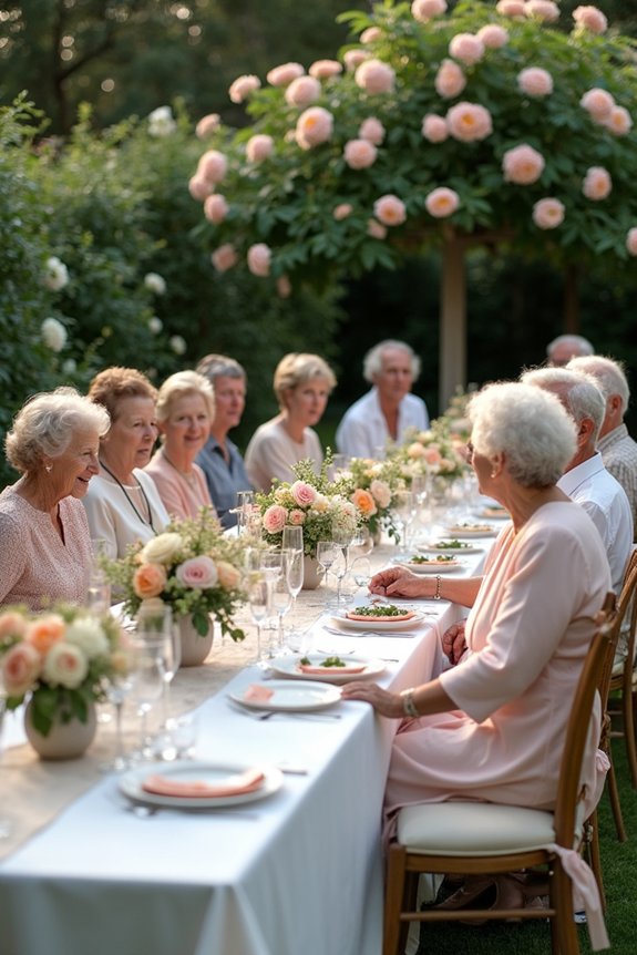elegant garden party decor