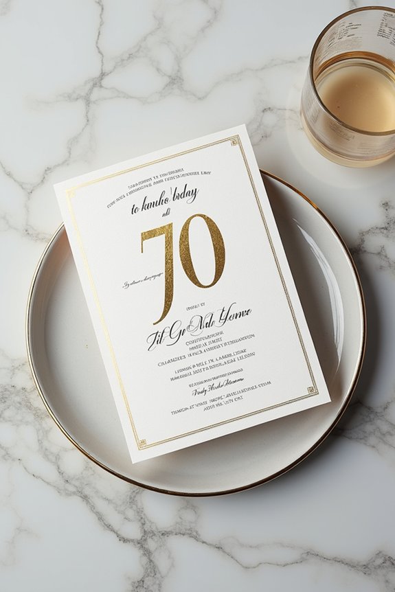 elegant gold and black invitations