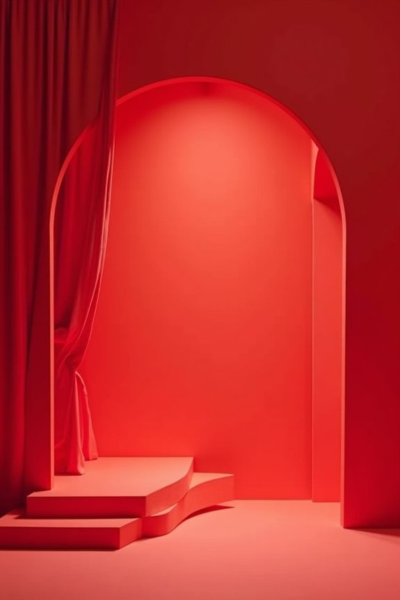 elegant gradient red backdrops