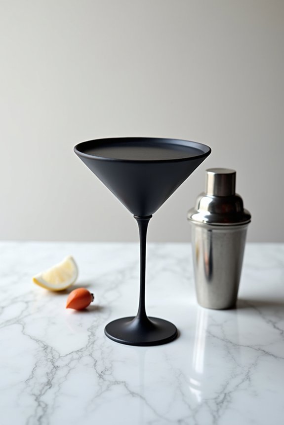 elegant martini glass cake
