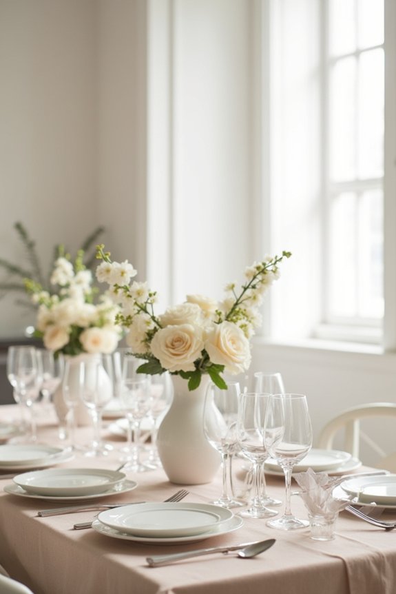 elegant minimalist baby shower