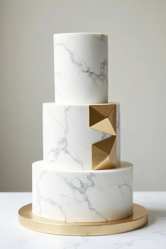 elegant minimalist birthday cake