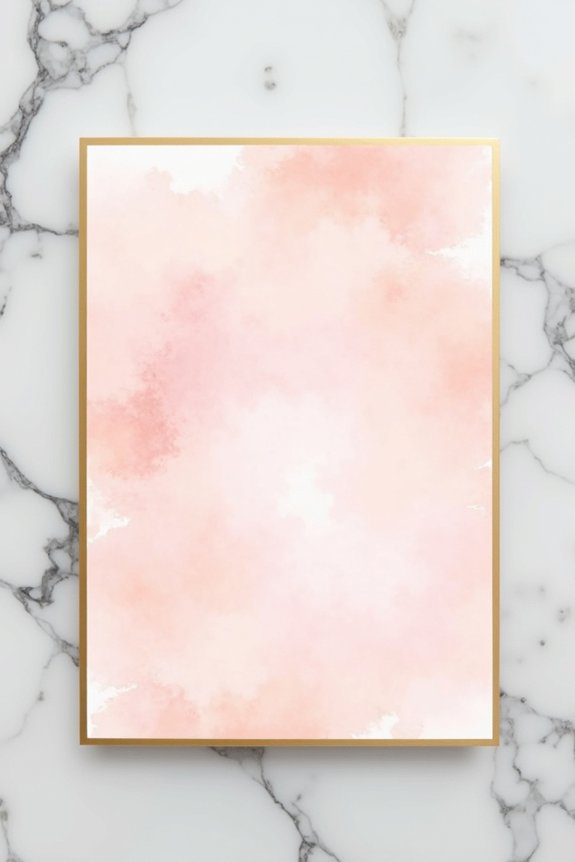 elegant minimalist pink invitations