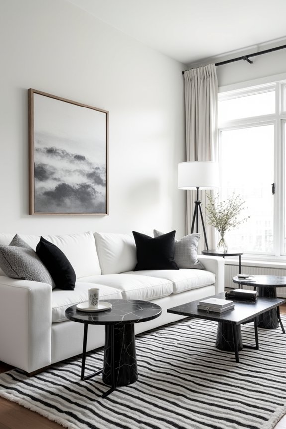 elegant monochrome home decor