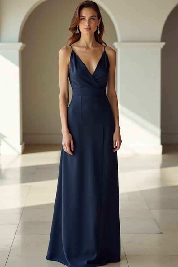 elegant navy blue dresses