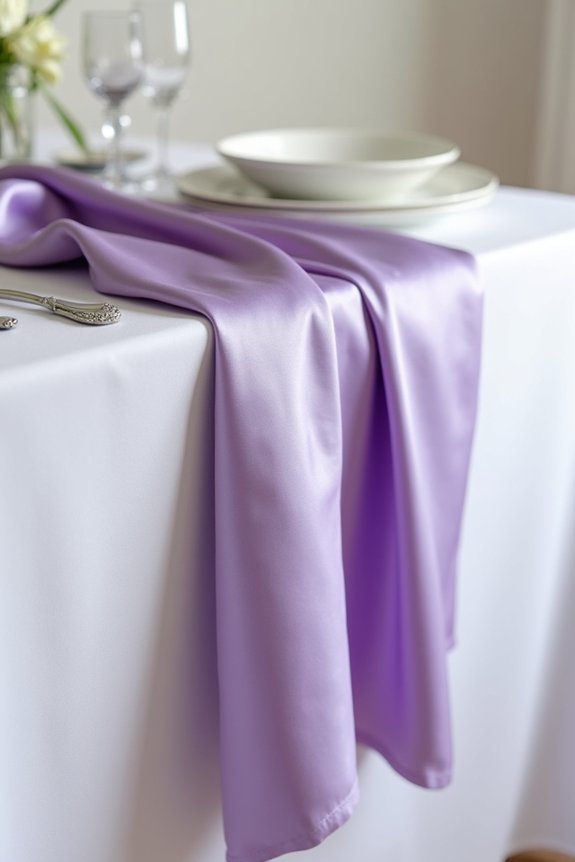 elegant purple table settings