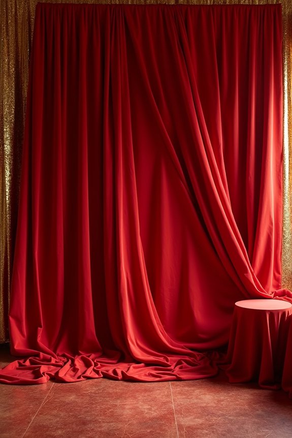 elegant red and gold decor