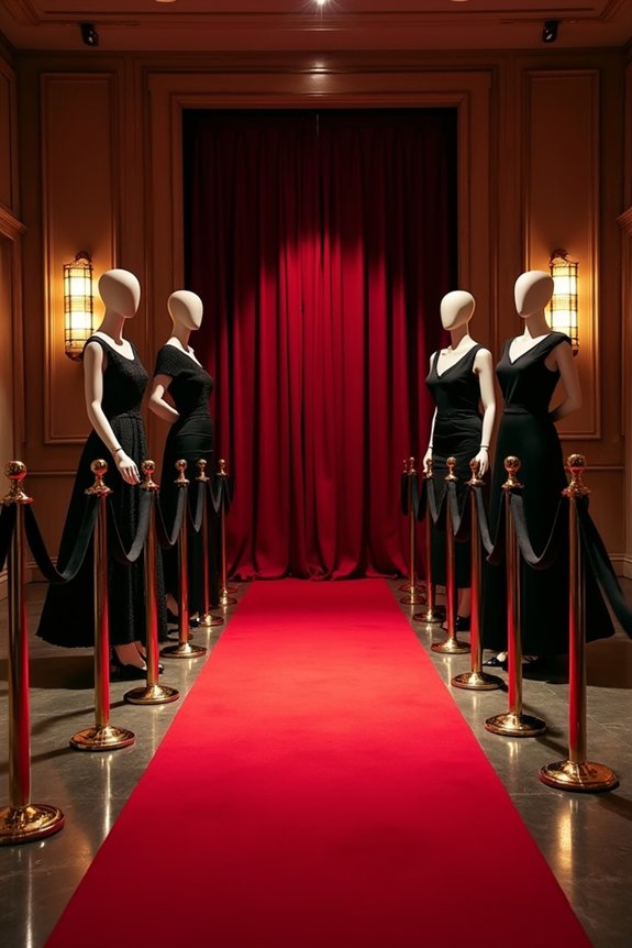 elegant red carpet entrance