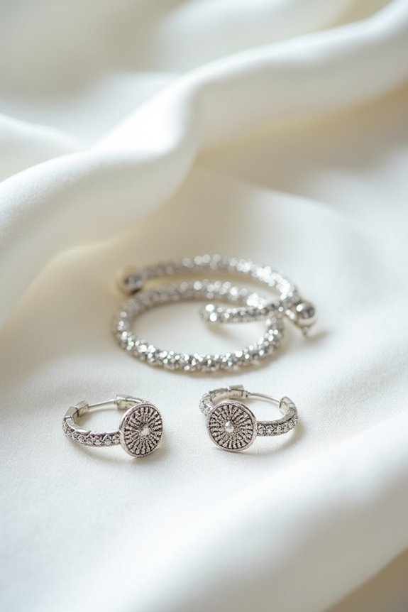 elegant silver jewelry favors