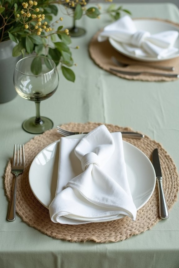 elegant table linens selection